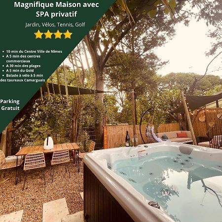 Maison Dans Les Arbres, Spa, Tennis, Parking Nîmes Eksteriør bilde