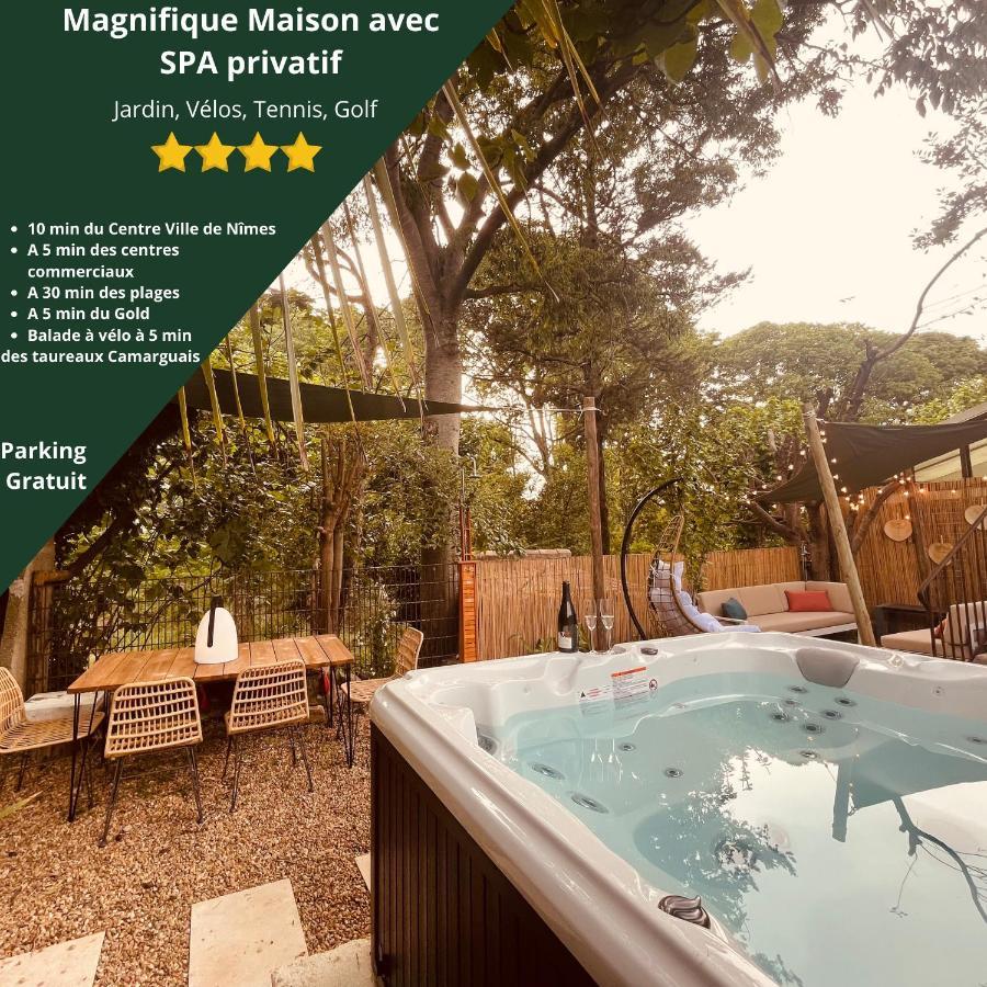 Maison Dans Les Arbres, Spa, Tennis, Parking Nîmes Eksteriør bilde